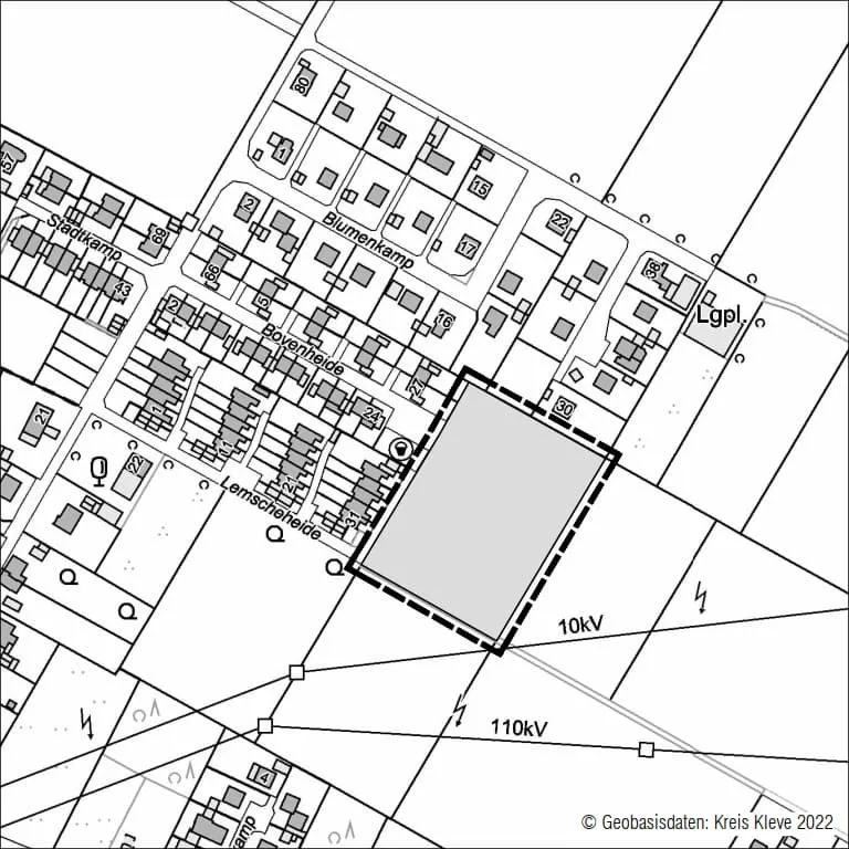 Darstellung 119. Änderung des Flächennutzungsplans (Rechte: Stadt Goch)